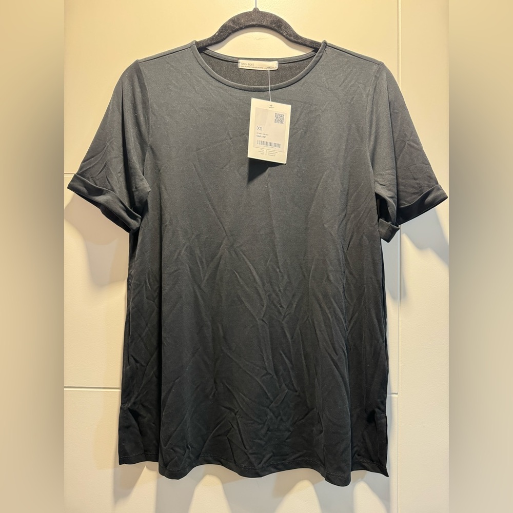 OAK + FORT black T-shirt, size extra small